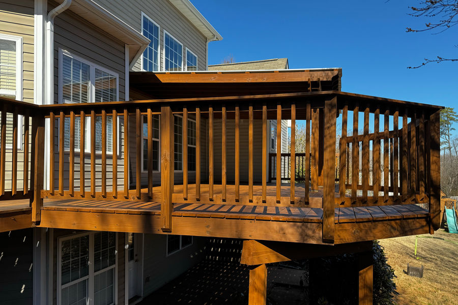 Stained deck in Greenville, SC