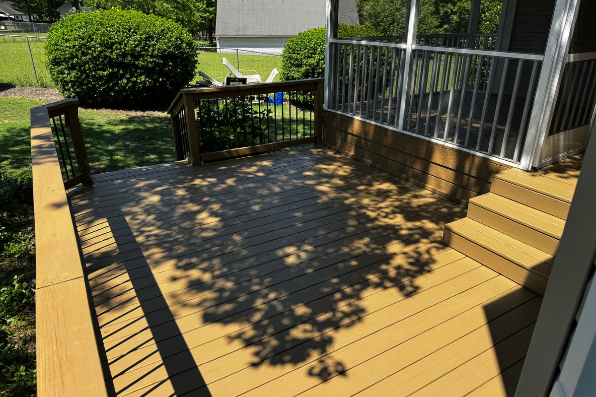 Stained deck in Greenville, SC
