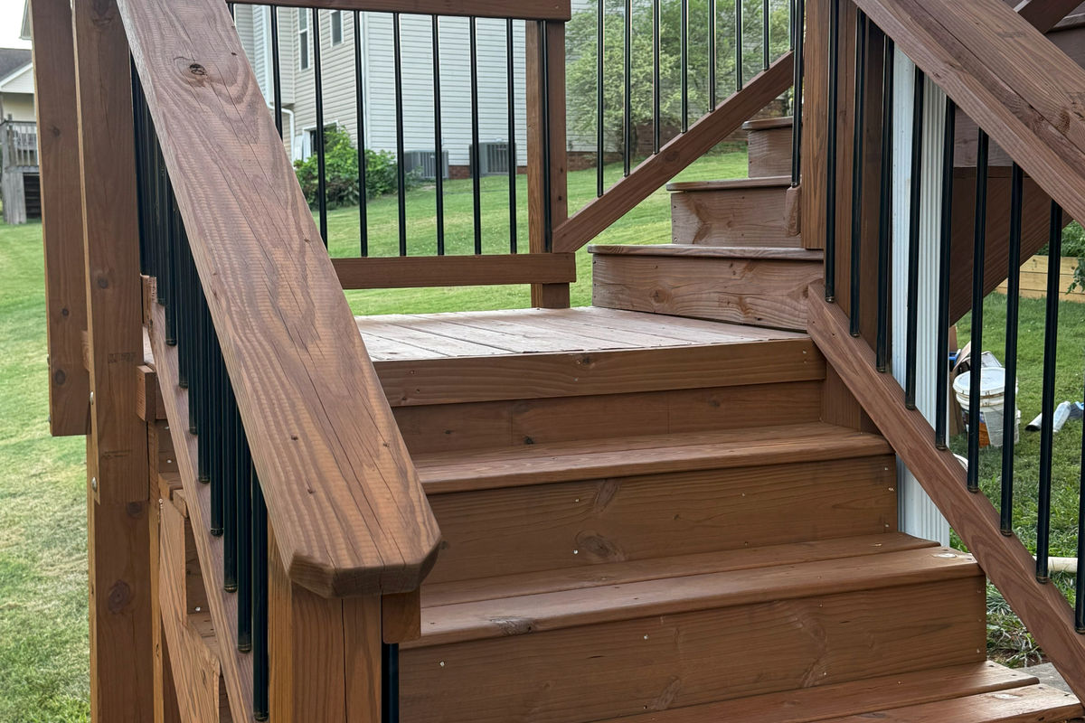 Stained deck in Greenville, SC